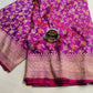 100% Pure Banarasi Double Katan Meena Design Handloom Weaving Saree
