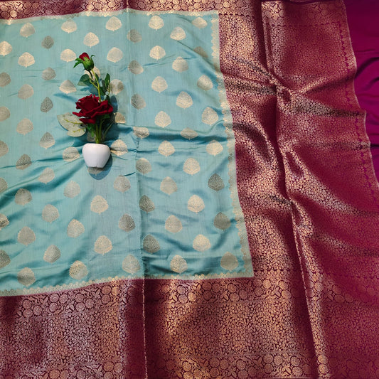 Banarasi Chiniya Silk Handloom Weaving Saree