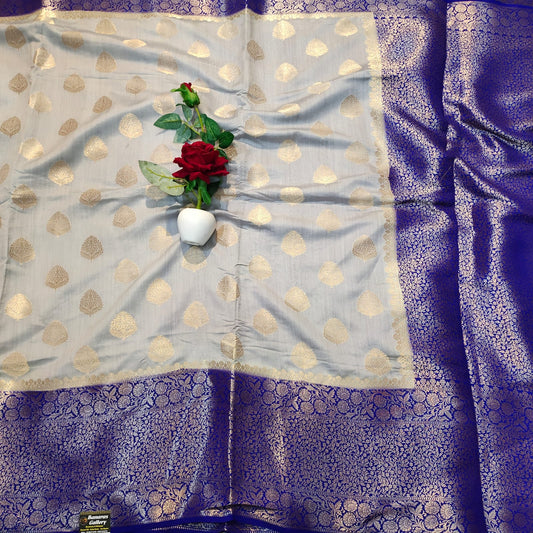 Banarasi Chiniya Silk Handloom Weaving Saree