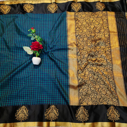 Pure Tussar Silk Handloom Hand Weaving Kadwa Saree