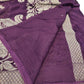 Malmal Cotton Silk Saree Bandhani Work Zari Weaving Magenta Color